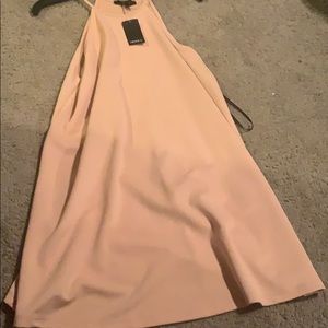 Peach flare dress